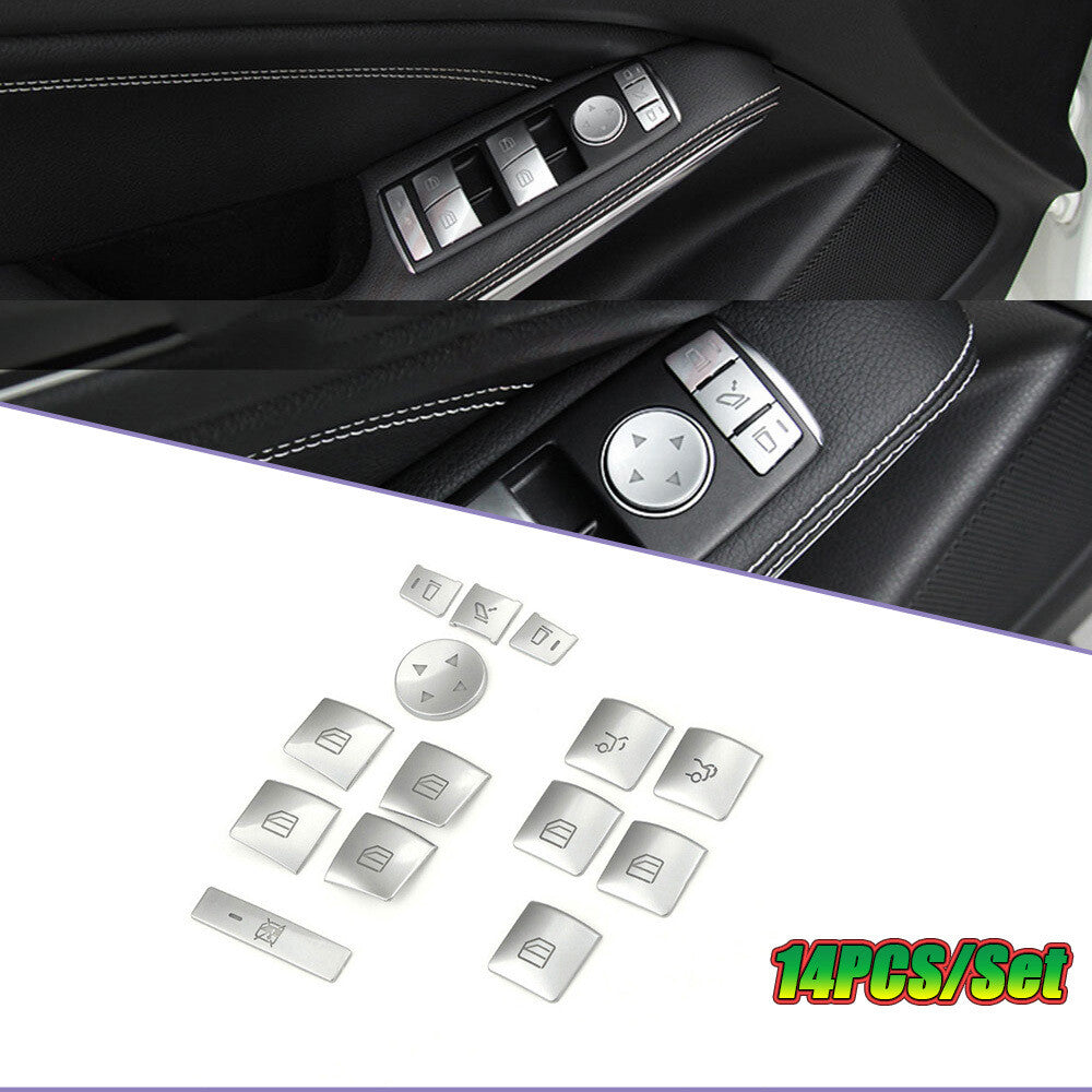 Fit for Benz W204 W212 14PCS Door Window Lift Control for Seat Memory Switch Button