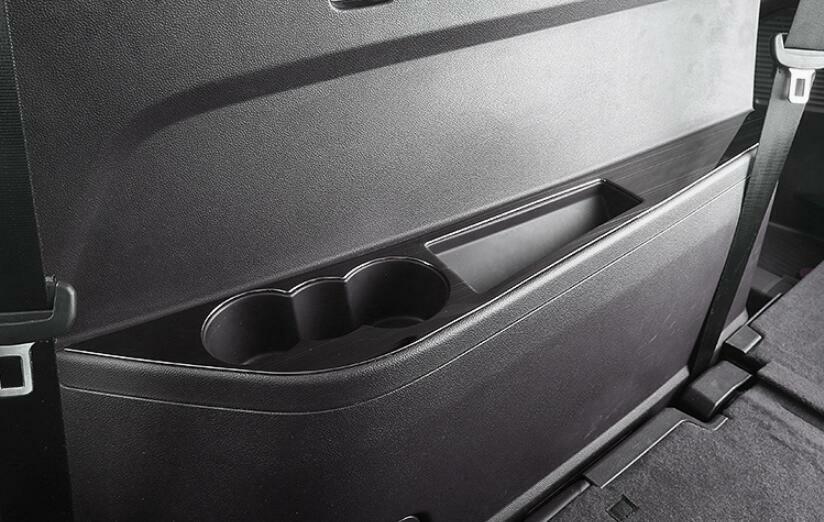 18-21 Rear Drinking Glass Panel Cover Trim Black Steel for Volkswagen Atlas
