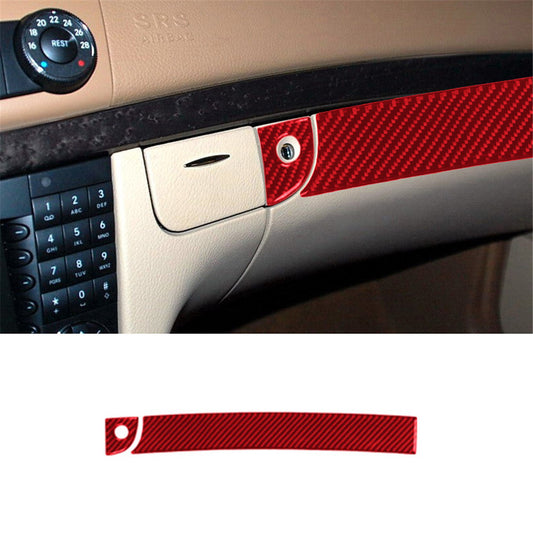 Red Carbon Fiber Front Cigarette lighter Cover Trim For 718 2016-2022 v