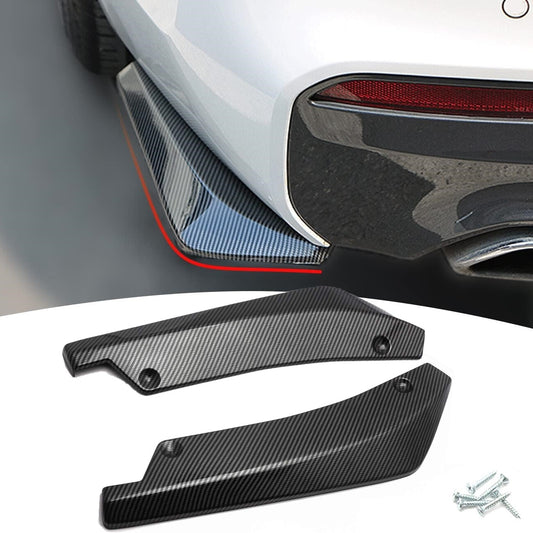 2pcs for Mercedes Benz C63 AMG W204 Carbon Fiber Rear Bumper Lip Canards Spoiler