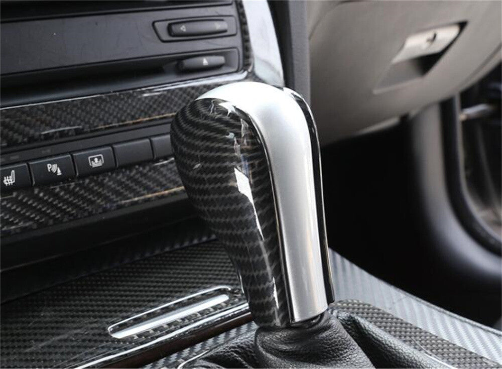 Carbon Fiber ABS Gear Shift Knob Trim for BMW 5 Series 96-07 X3 06-10 X5 2004-06
