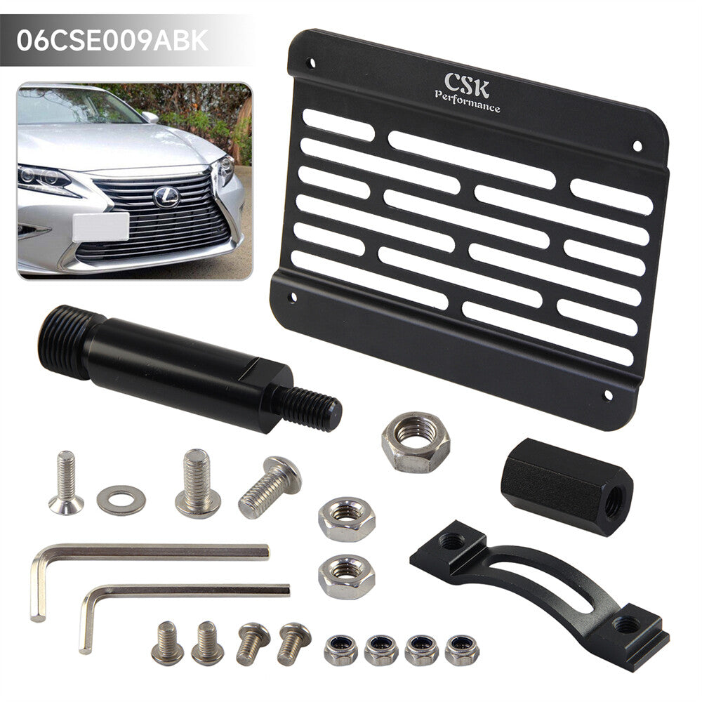 Bumper Tow Hook License Plate Mounting Bracket Holder For 07-12 for Lexus ES350