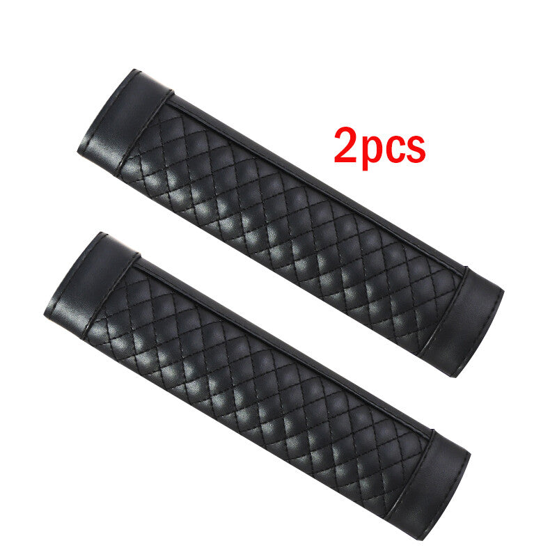 2-Pack Car Safety for Seat Belt Shoulder Pads, Car Backrest Cushions, for Seat Belt Pads, Polyurethane Synthetic Leather n