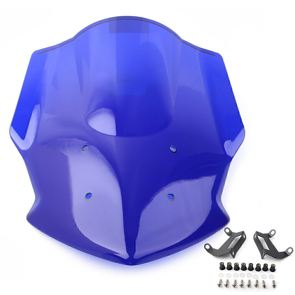 Motorcycle Windshield Windscreen Deflector Blue for Yamaha MT-07 2018-2020