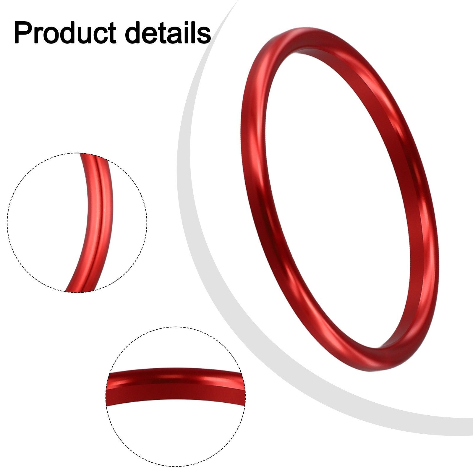 F55 5 Door Red Steering Wheel Center Ring Cover Trim for MINI For Cooper
