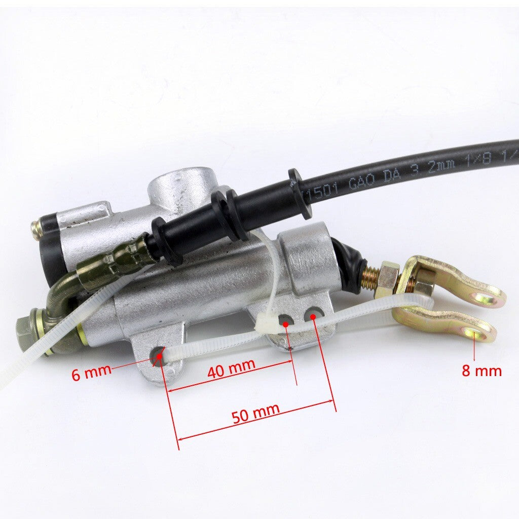 Go-kart rear disc rotor brake master cylinder caliper kit with pads - for Mini bicycle