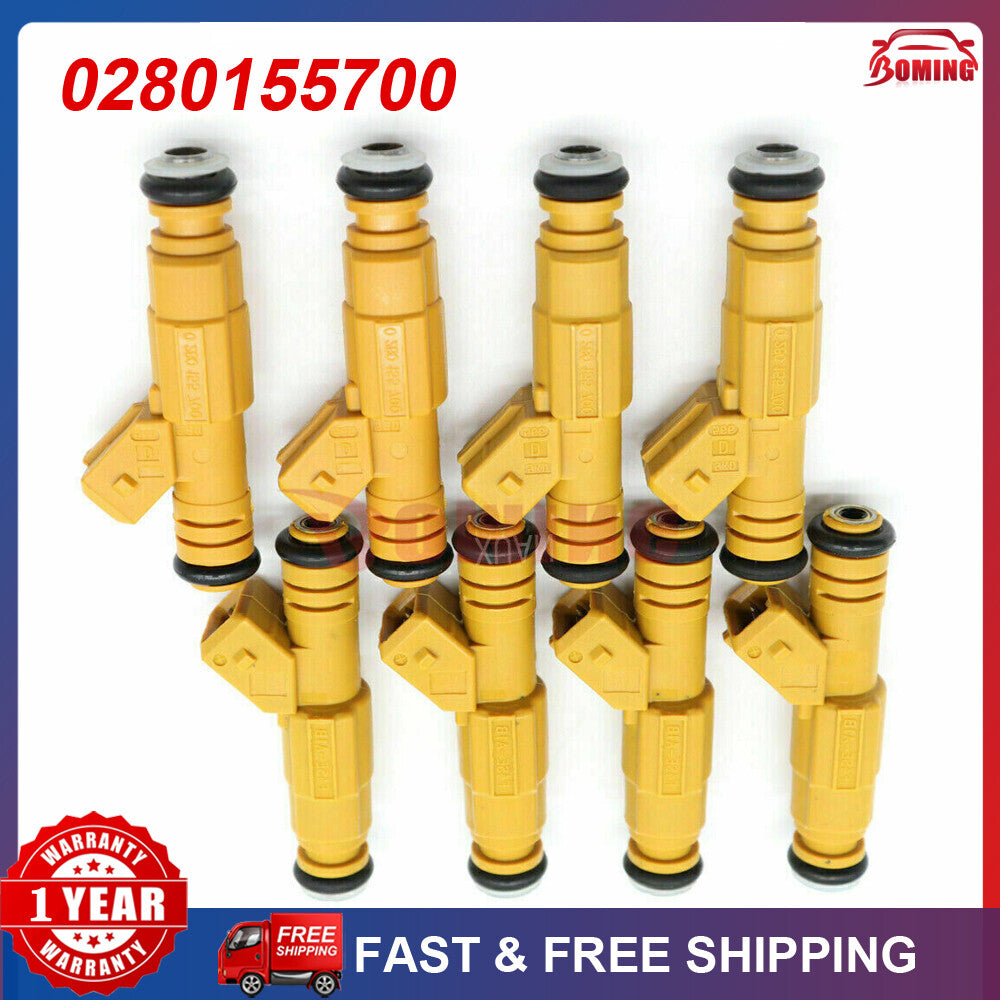 8PCS Fuel Injectors 0280155700 for Ford F-250 F-350 for Mercury 4.6L 5.0L 6.8L
