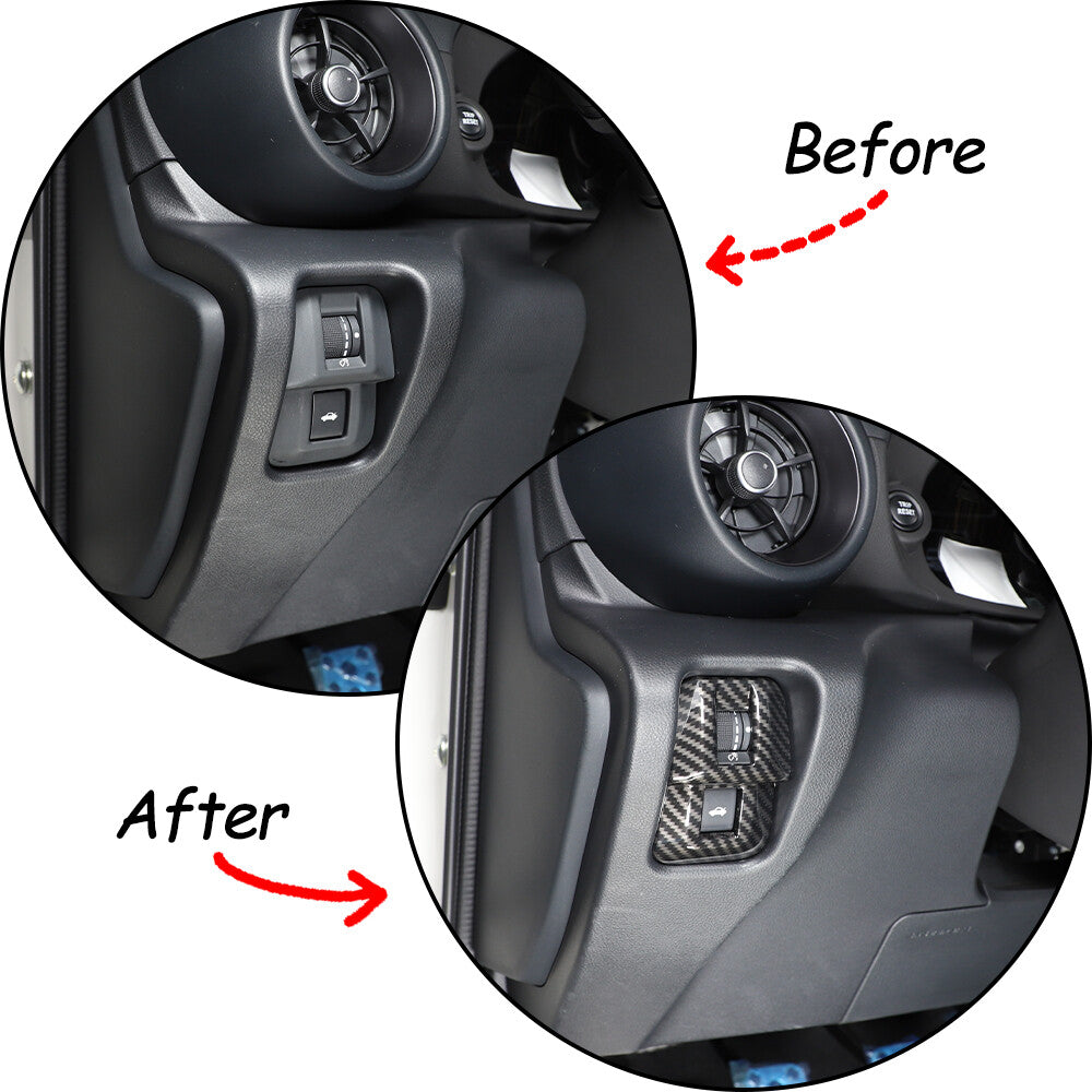 Matte Black ABS Interior Gear Shift Handle Trim Cover for Tacom@ 2016-22- v