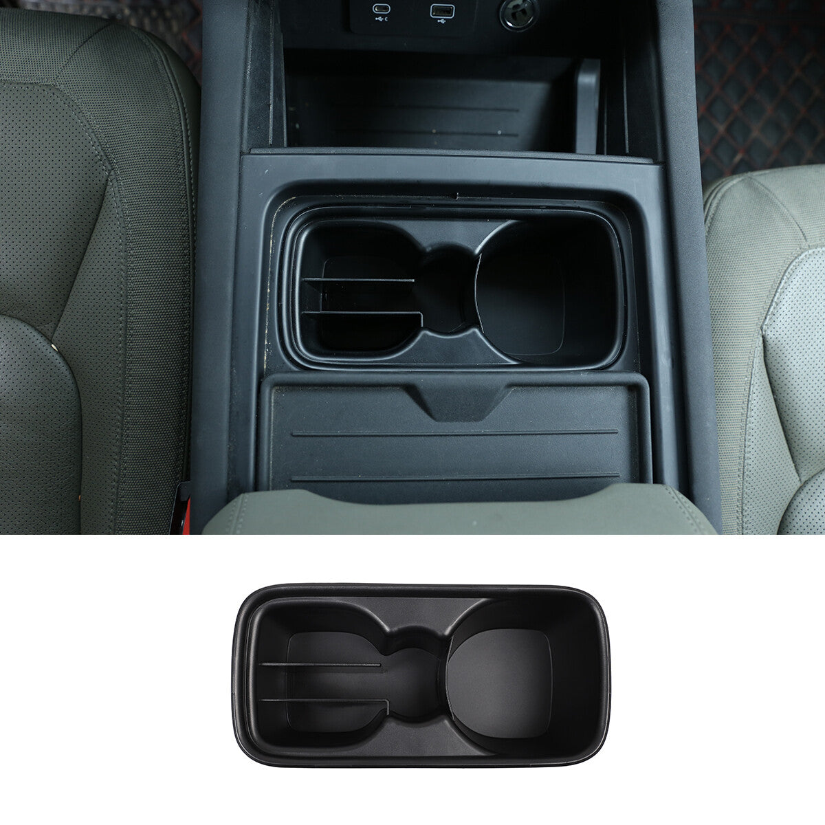 Console cup holder storage box lid suitable for Land Rover for Defender 90 110 20-24 Q