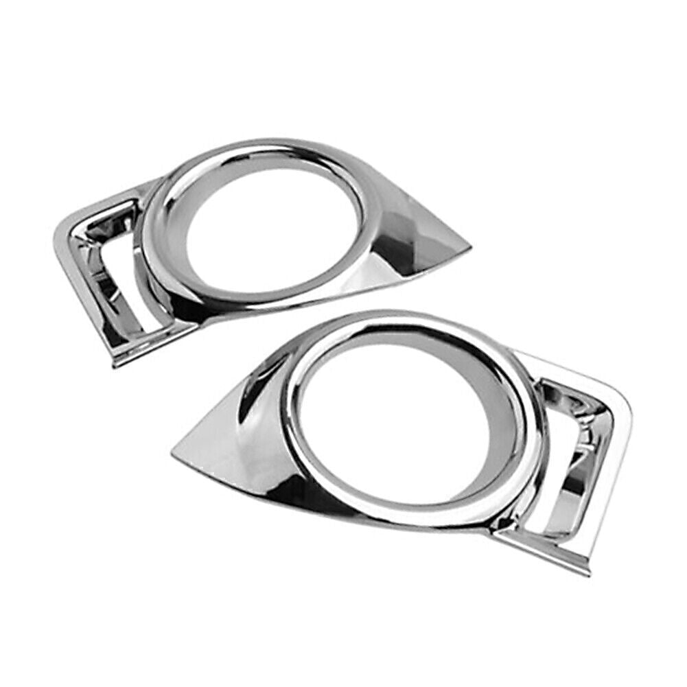 2x Chrome Front Fog Light Cover Trim for Toyota Highlander 2014-2016