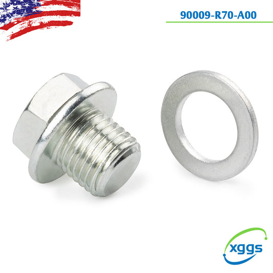 1X Engine Oil Pan Drain Bolt Plug Washer for Honda Accord CR V CR-V for Acura CL TSX Q