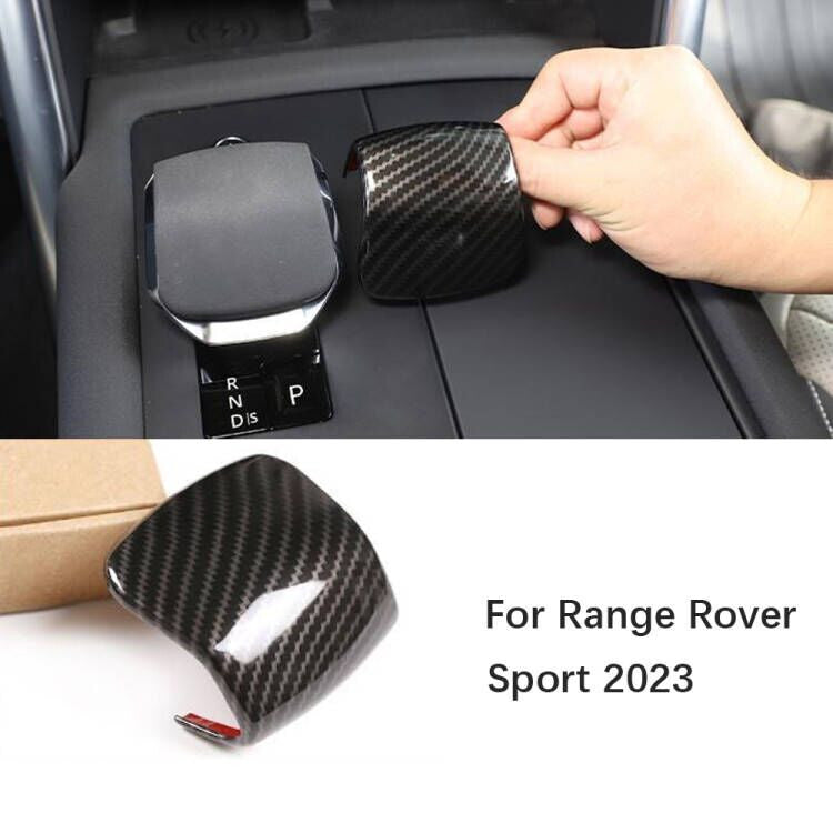 Console Gear Shift Knob Trim Carbon Fiber Style for Range Rover Sport 2023-2025
