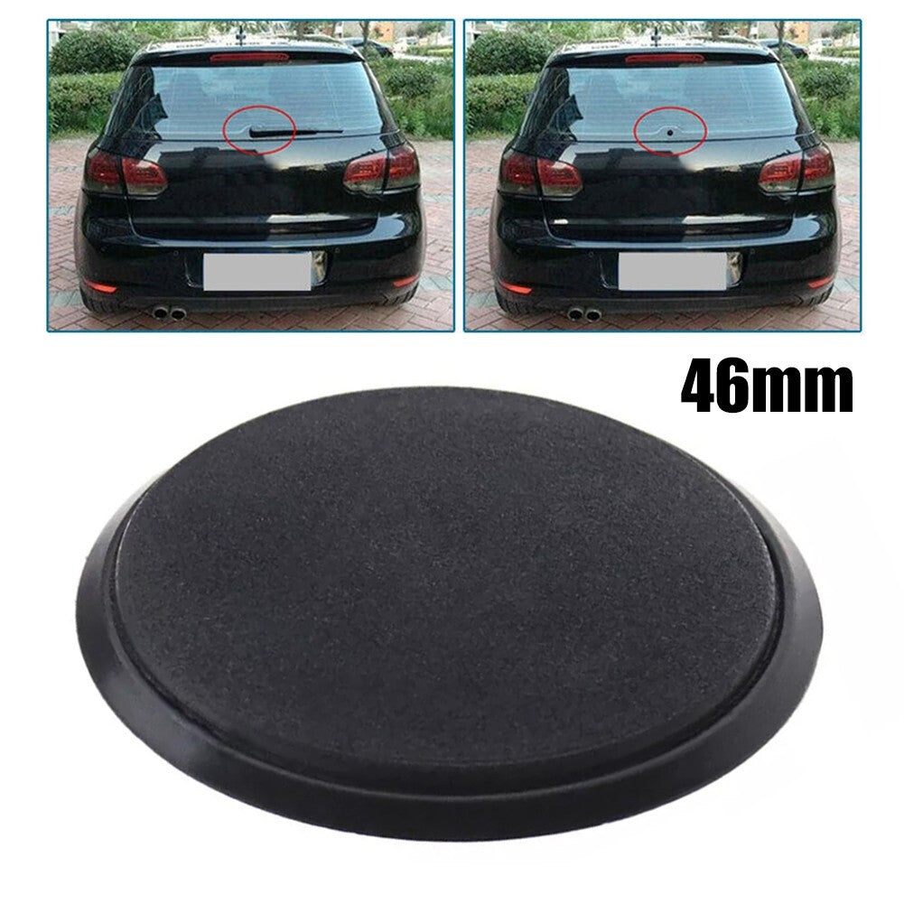Black Waterproof Rear Windscreen Wiper Antenna Hole Cover P-lug For Cars v