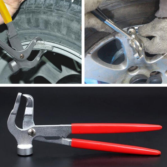Car Automobile Tires Wheel Weight Pliers Balancer Clip Hammer Metal Alloy Tool