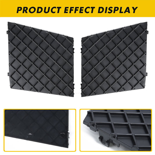 2-Piece Set for E60 E61 M Sport Grille Front Bumper Cover Under-Mesh Grille Trim n