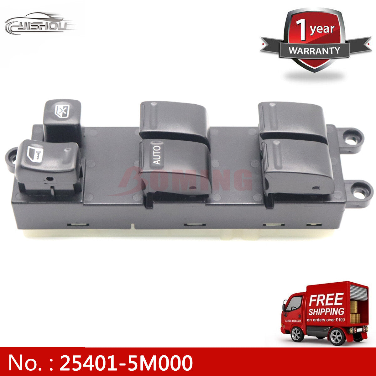 Suitable for 2000-06 for Nissan Sentra 1.8L 2.0L 25401-5M000 automotive power window switch/lifter.