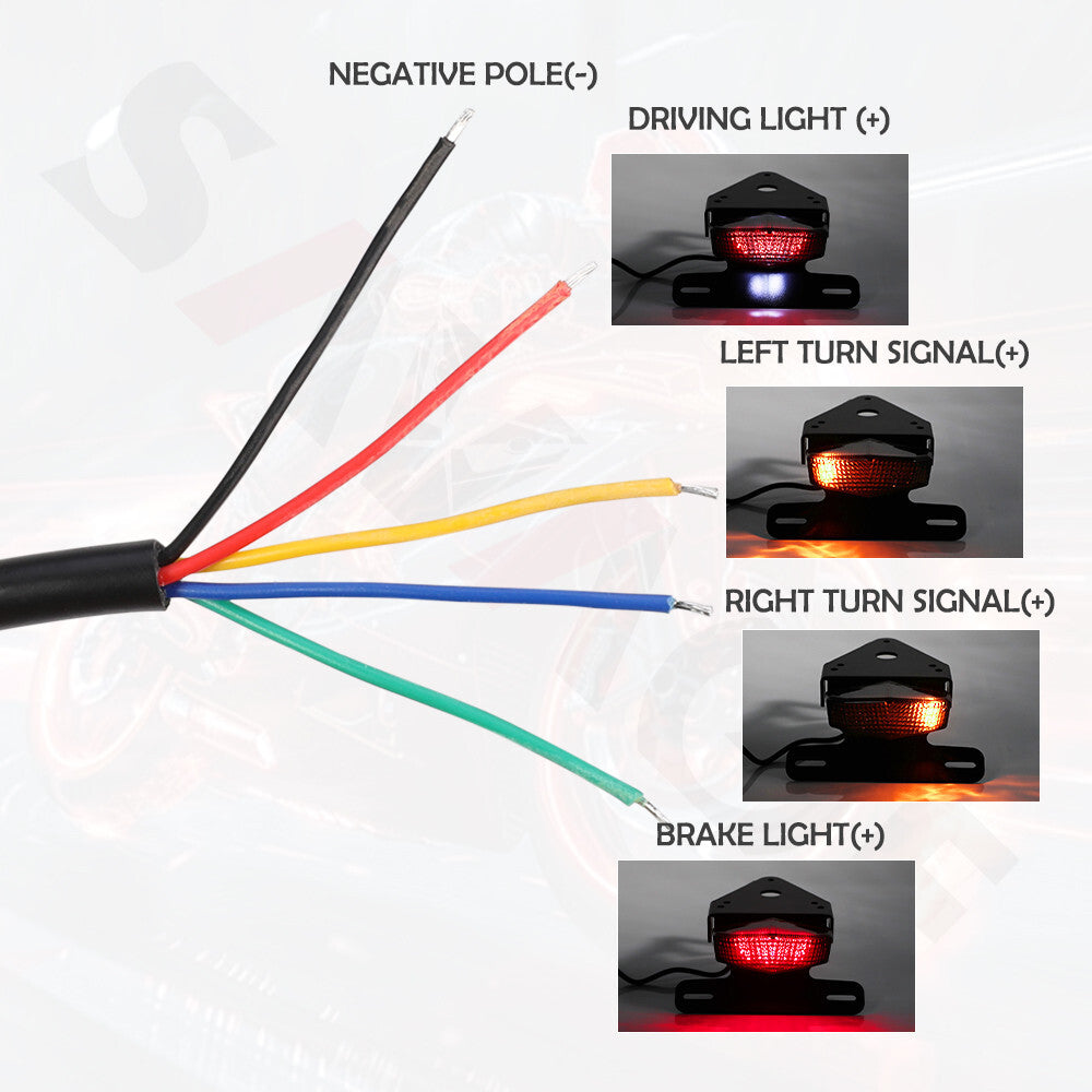 for SUZUKI DRZ 400 SM DRZ 400 S DR-Z 400E DRZ400S Integrated LED Tail Light Q