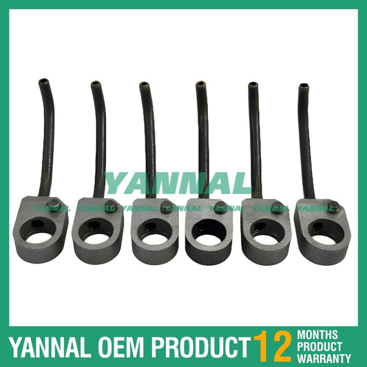 6-pack of /Develon DB58 excavator engine oil nozzles