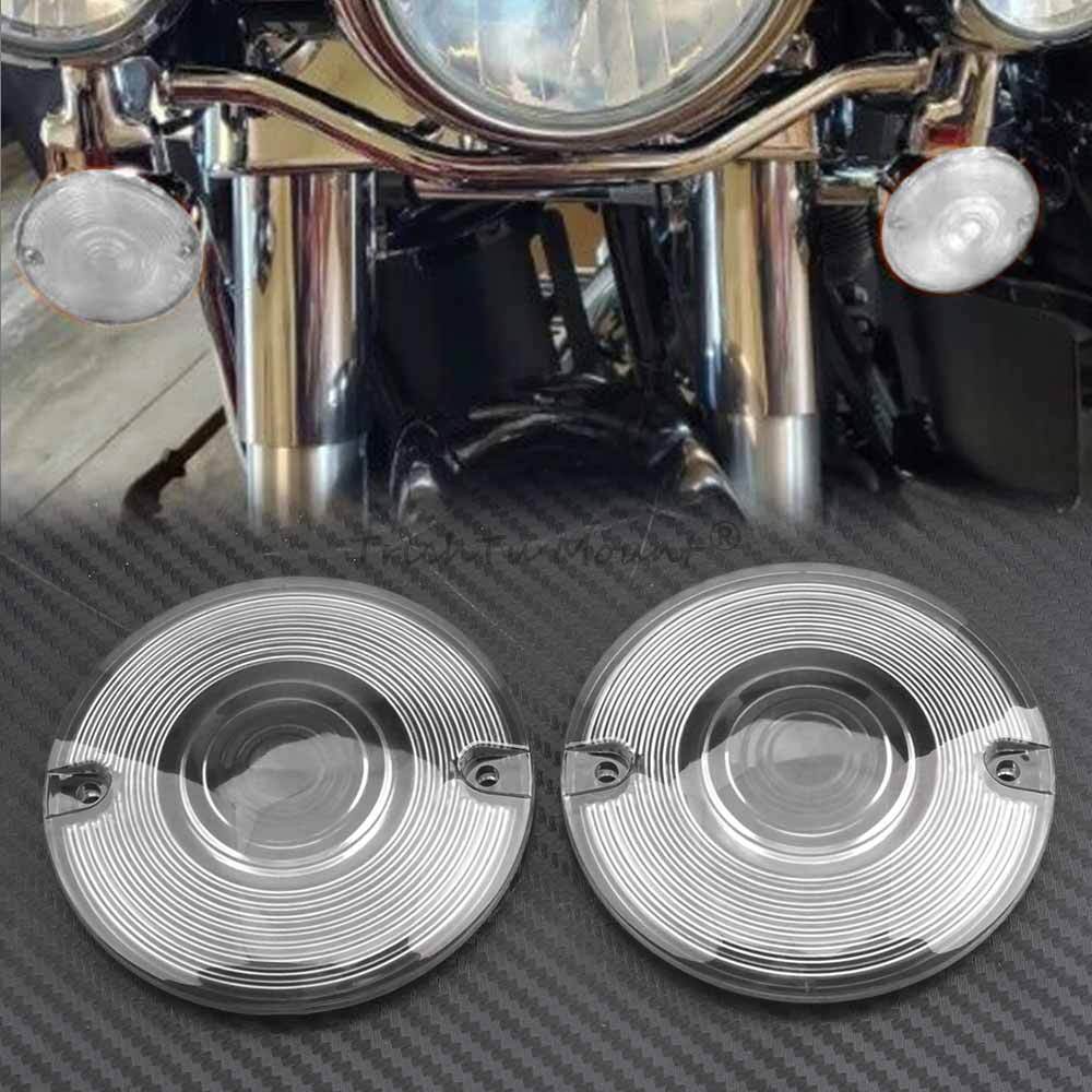 Turn Signal Light Cover Clear Lens for Harley Davidson Electra Glide Road King Q