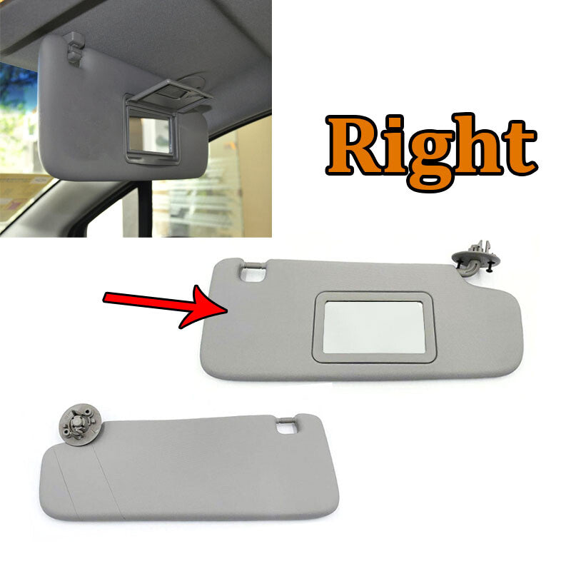 Right Interior Sun Visor for Chevy Sonic 2012-18 Spark 13-16 With Makeup Mirror