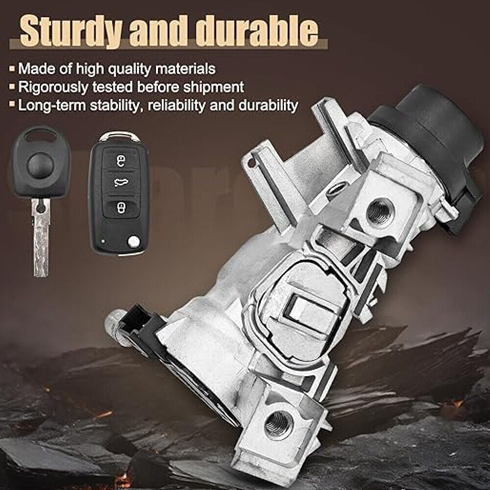IGNITION SWITCH LOCK ASSEMBLY W/ REMOTE Control KEY SHELL for VW for JETTA 2006-2018 Q