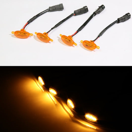 Car Front LED Grille Light Amber 6LED Grill Light for Eagle Eye Lamp for Ford F150