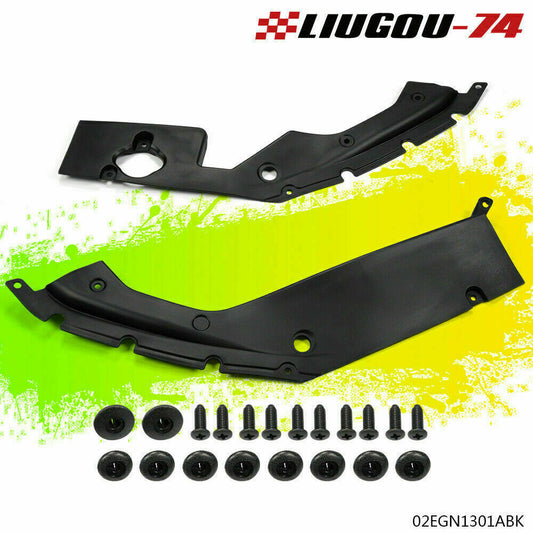 Two-piece engine compartment side panel cover for 2016-2018 for Honda for Civic 10th generation. Q