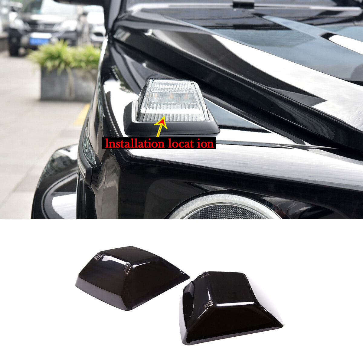 ABS matte black steering wheel with Wiper Stalk top cover trim for Corvette C8 20-23