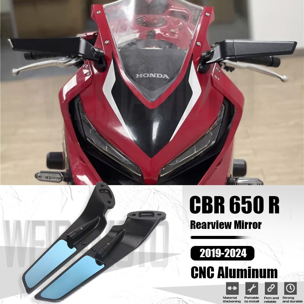 New Motorcycle Side Mirror Rear View Accessories for Honda CBR 650R 2019-2024