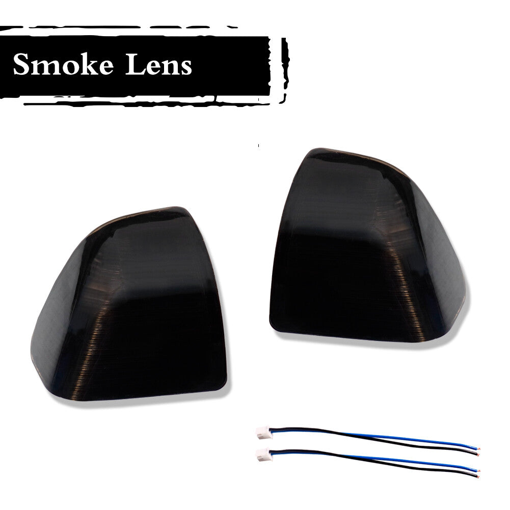 Smoke Lens Amber LED Side Mirror Turn Signal Light for Ram 1500 2500 3500- v
