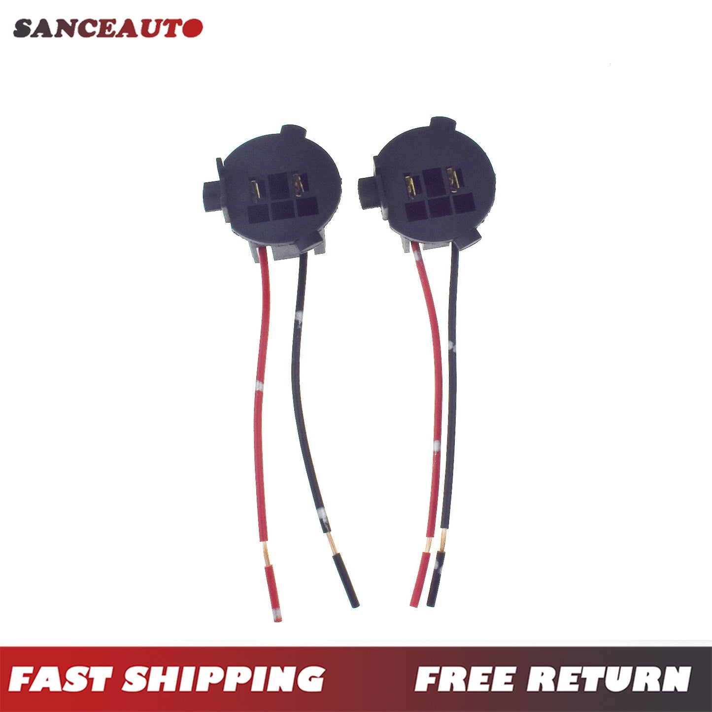 2-Pack H7 Headlight Bulb Socket Holder Bracket Adapter for Hyundai for Veloster 12-18- n