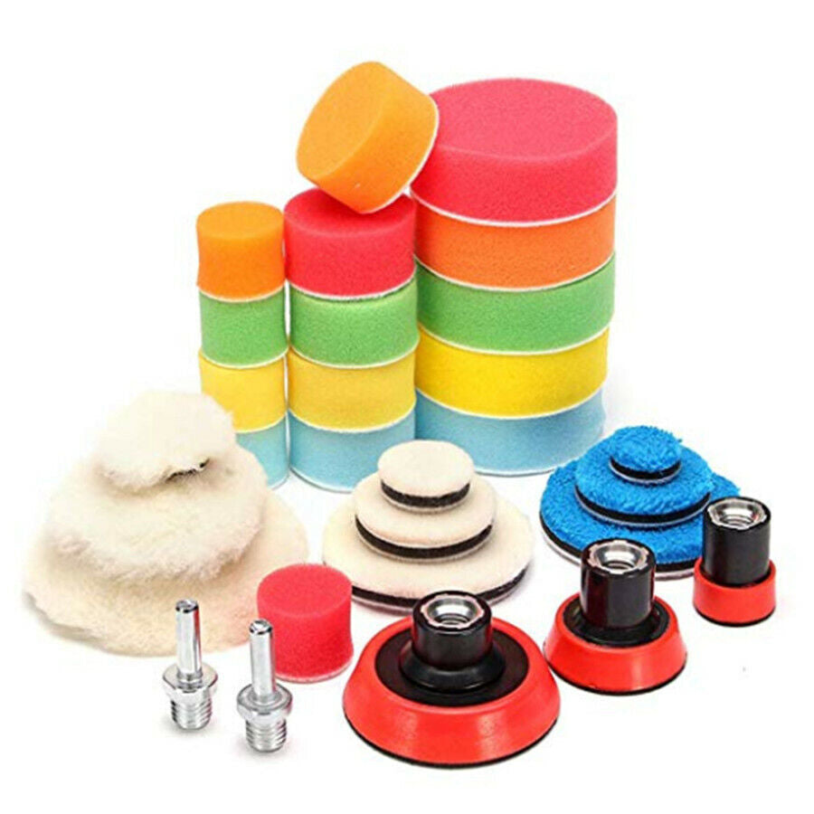 29X 1/2/3 Polishing Pad Wool Pad Microfiber Buffing Pad M14 Thread Backing Pad Q