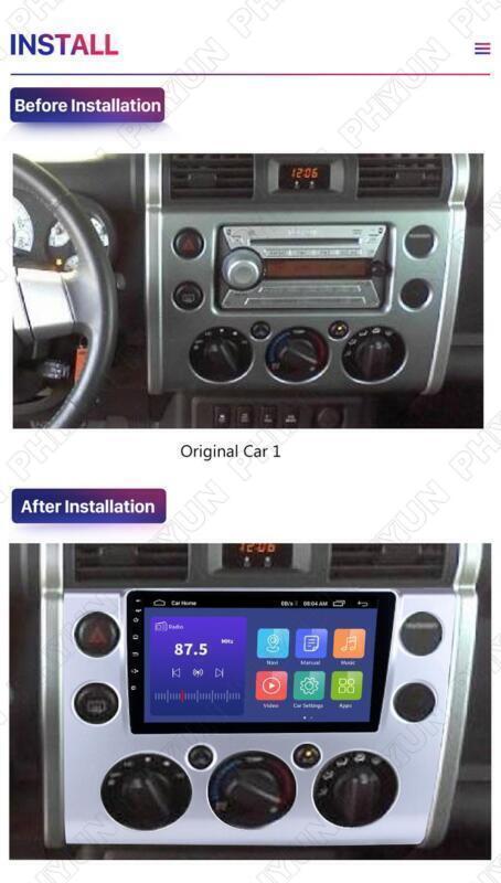 for Toyota FJ Cruiser 2007-2018 9 Android 10.0 Stereo Radio GPS Navi w/Camera