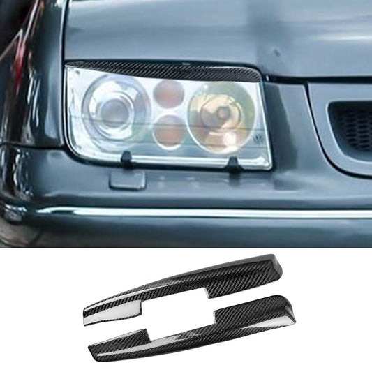 Carbon Fiber Headlight Eyebrow Trim for Volkswagen for VW for Jetta for Bora 4 Mk4 1999-2004