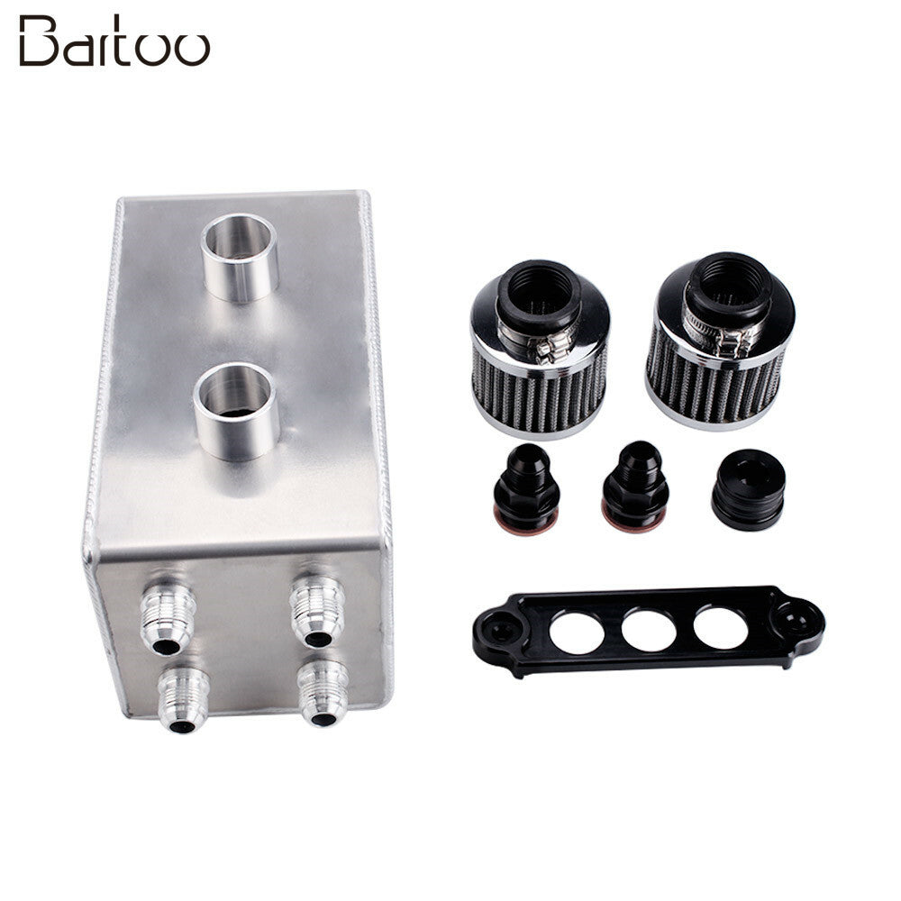Silver Pro Series Oil Catch Can For Integra 4 Port 10AN