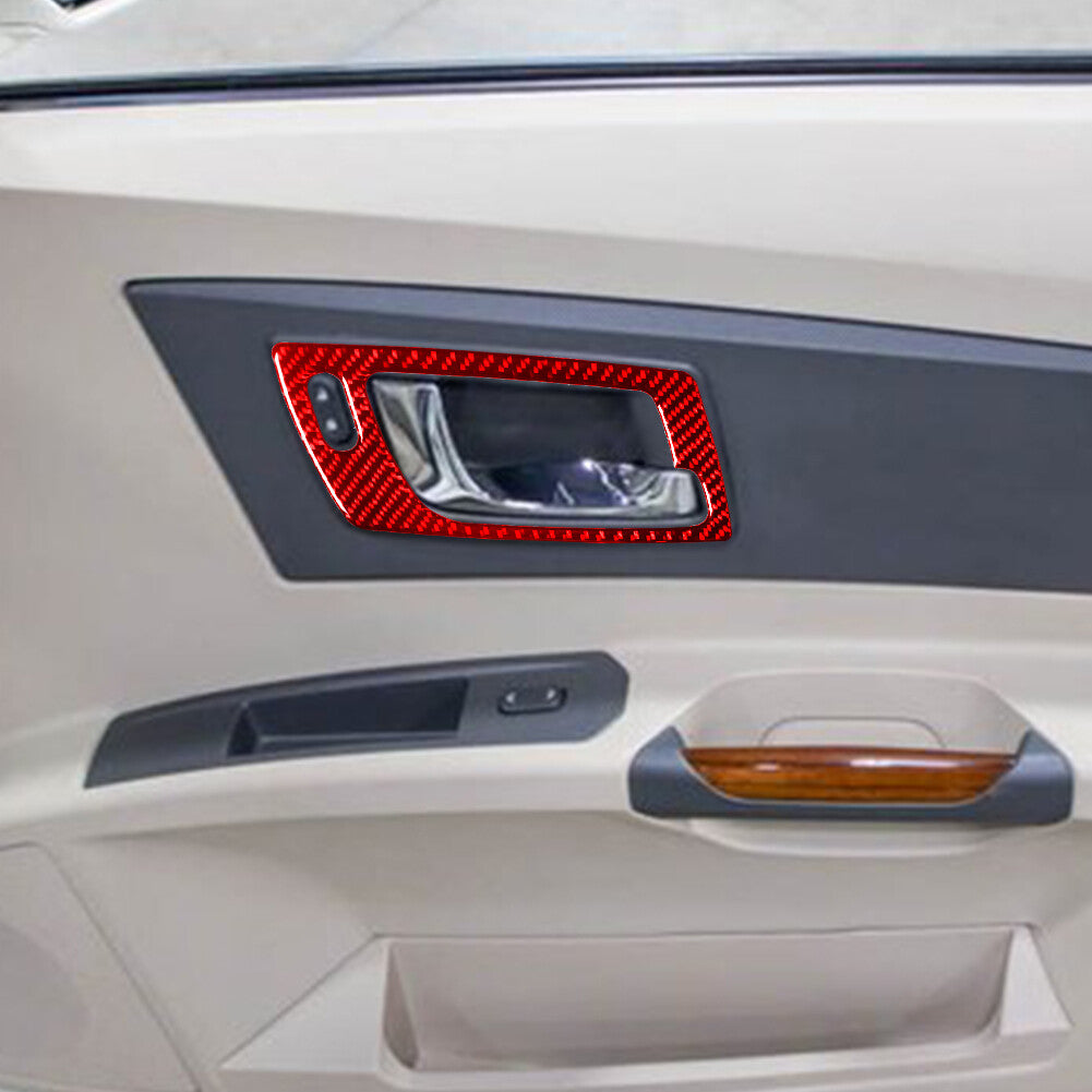 4Pcs Carbon Fiber Door Trim Panel Cover Trim for Alfa Romeo Giulia 2017-2019 v