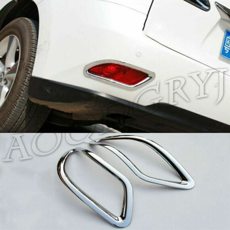 Chrome Rear Bumper Fog light cover trim 2P for Lexus RX270 RX350 RX450 2010-2015