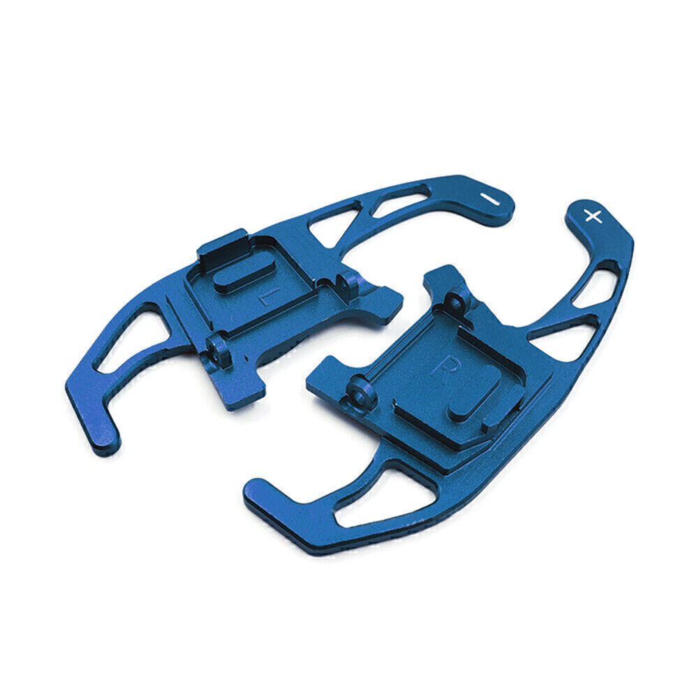 2xSteering Wheel Shift Shifter Paddle Fit for VW for GOLF R GTD GTE MK7 2013-18 Blue