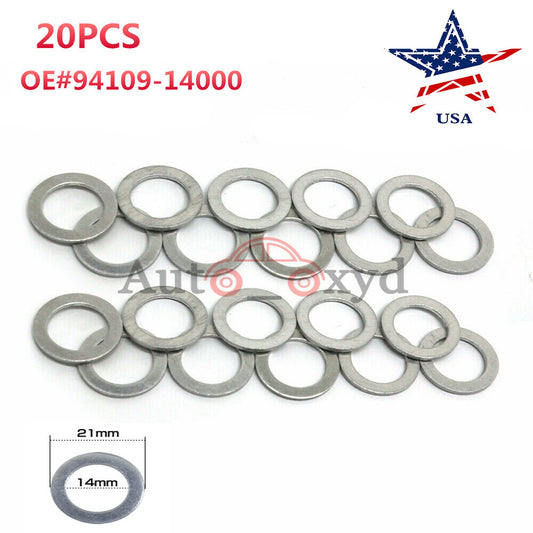 for HONDA / for ACURA 20PCS 14MM TRANSMISSION OIL DRAIN PLUG CRUSH WASHERS 94109-14000 Q
