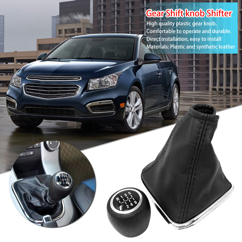 for Chevrolet for Cruze 2008-2015 Gear Stick Shift Knob Gaiter Boot Cover 6 Speed Q