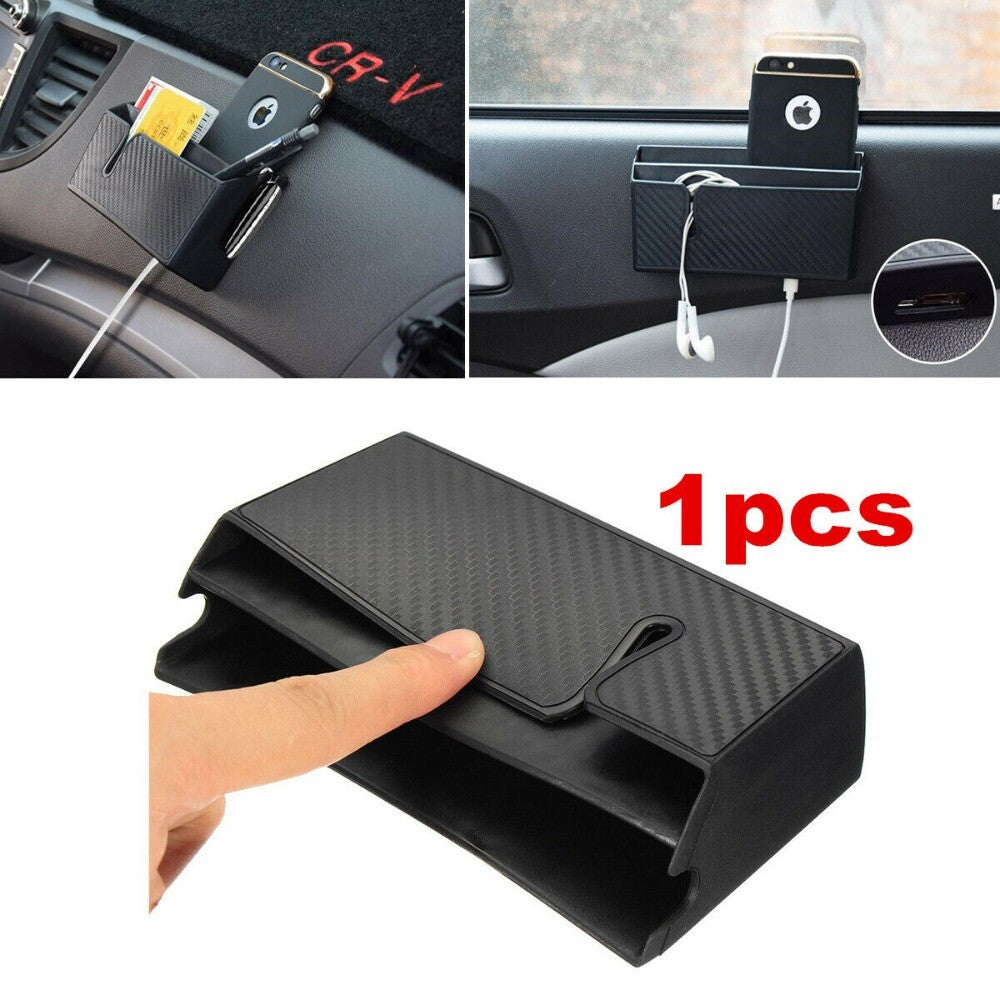 1pc Storage Phone Box Holder/Organizer For Car Truck Interior Panel Window Mount n