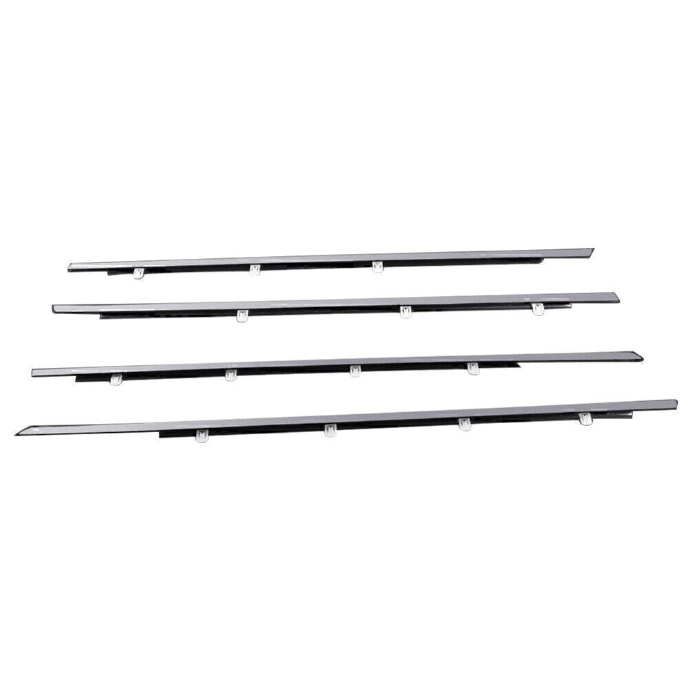 4X Outer Window Moulding Weatherstrip Trim Seal Belt Fit for Honda Accord 2008-12