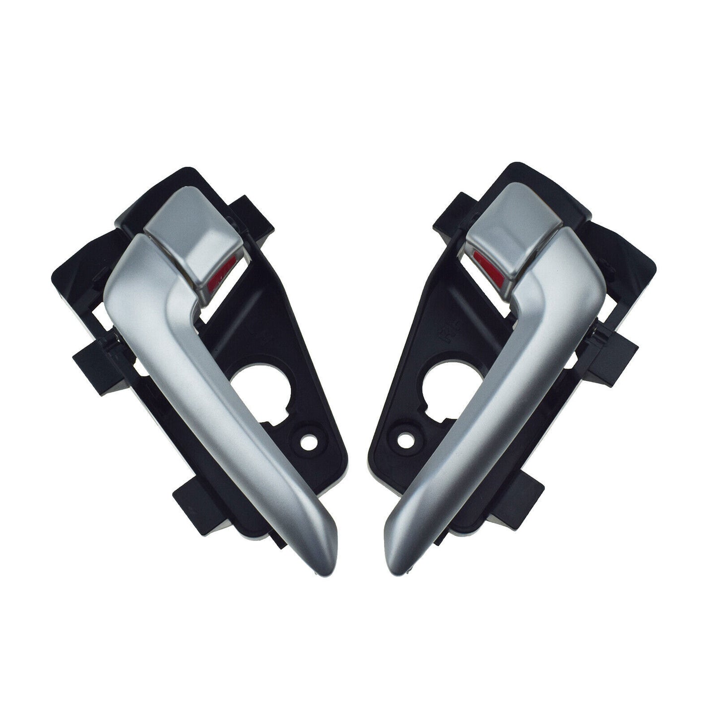 for Kia Picanto 2011-2016 Rear Left  Right Interior Door Handles Silver Pair 2X