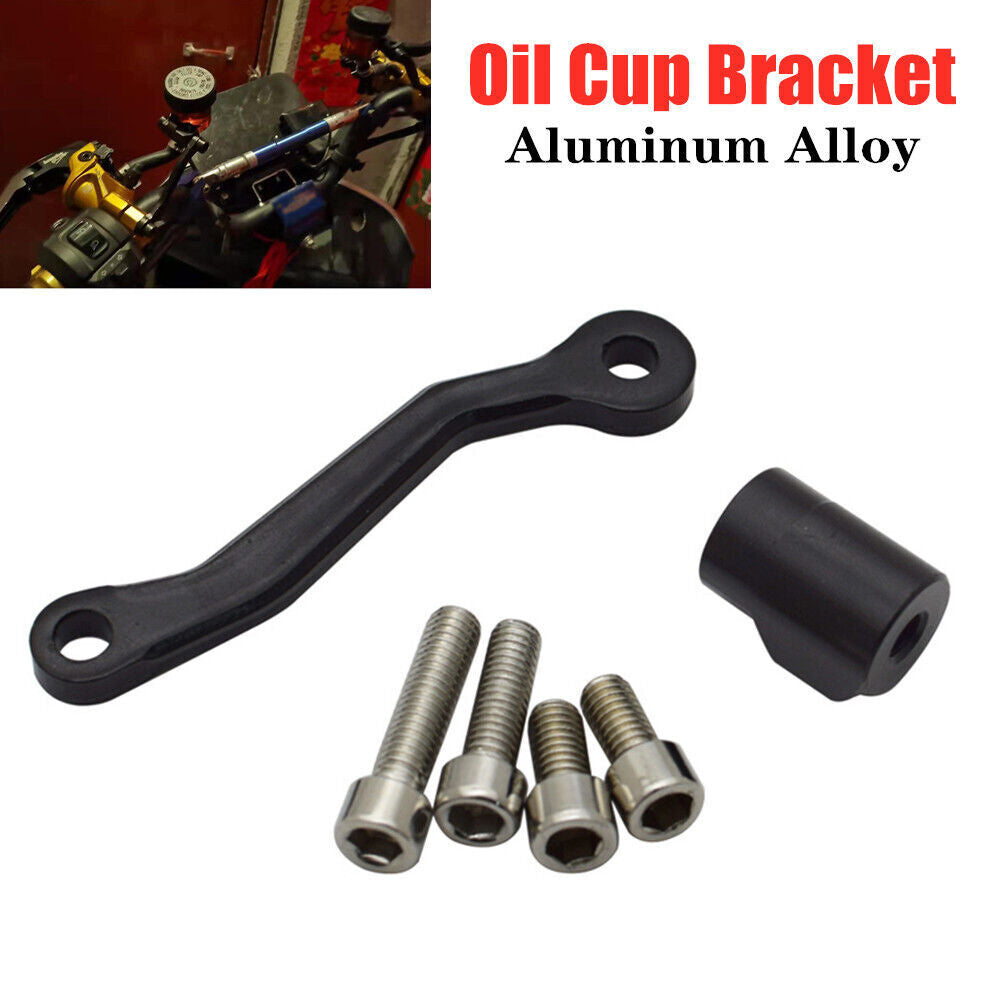Motorcycle brake clutch master cylinder fluid reservoir oil cup bracket decoration - n