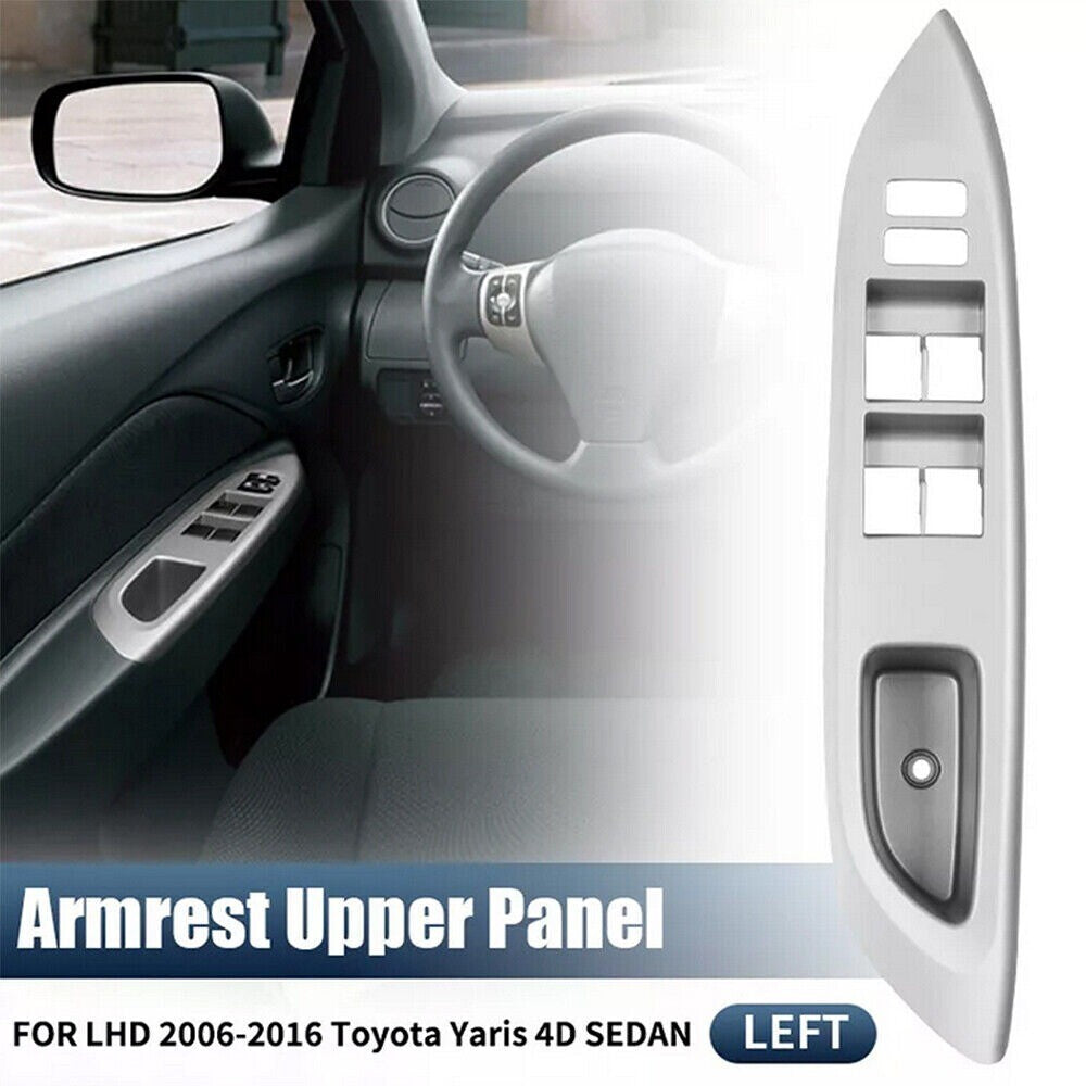 FOR 2007-2010 YARIS 4D SEDAN MASTER POWER WINDOW SWITCH BEZEL TRIM SILVER New n