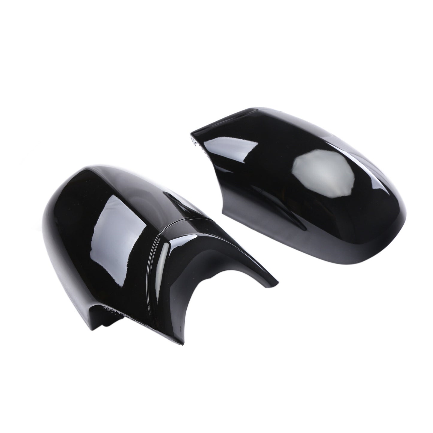 2x Gloss Black Side Mirror Cover Cap For E87 E90 E91 08-11 E81 E82 2010-201 n