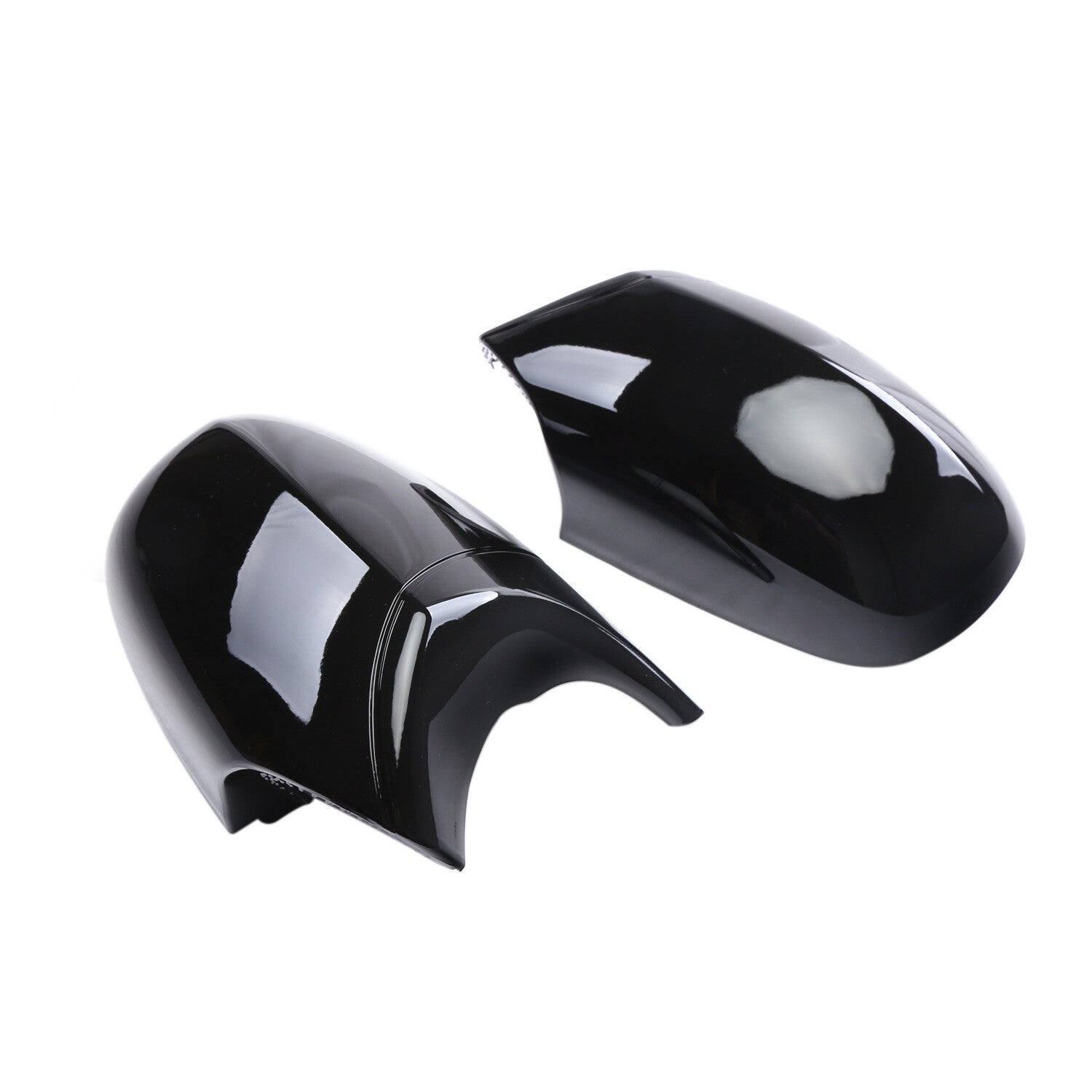 2x Gloss Black Side Mirror Cover Cap For E87 E90 E91 08-11 E81 E82 2010-201 n
