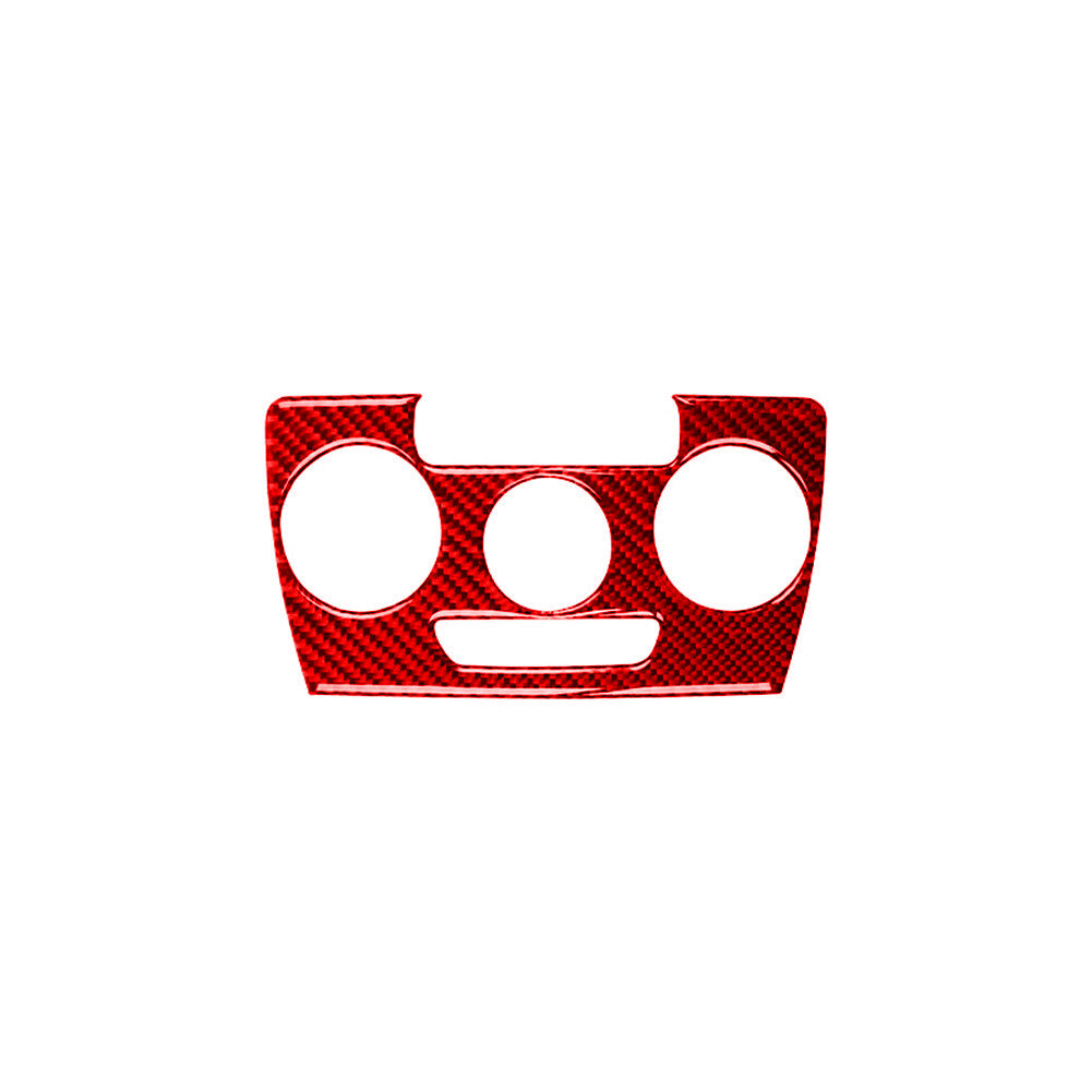 Red Carbon Fiber Climate Control Cover Trim for Volkswagen for Jetta Sedan 2011-2014