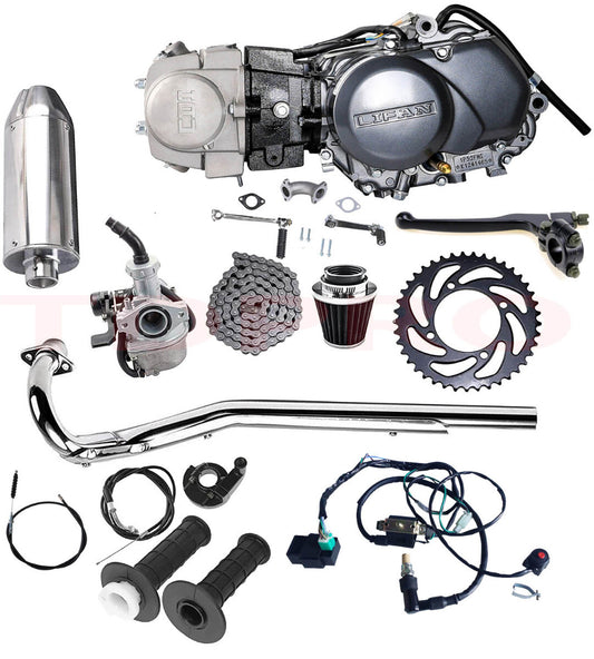 for Lifan 125cc engine motor kit for Honda CRF50, CRF70, CT70, CT110 Pit bikes, Apollo