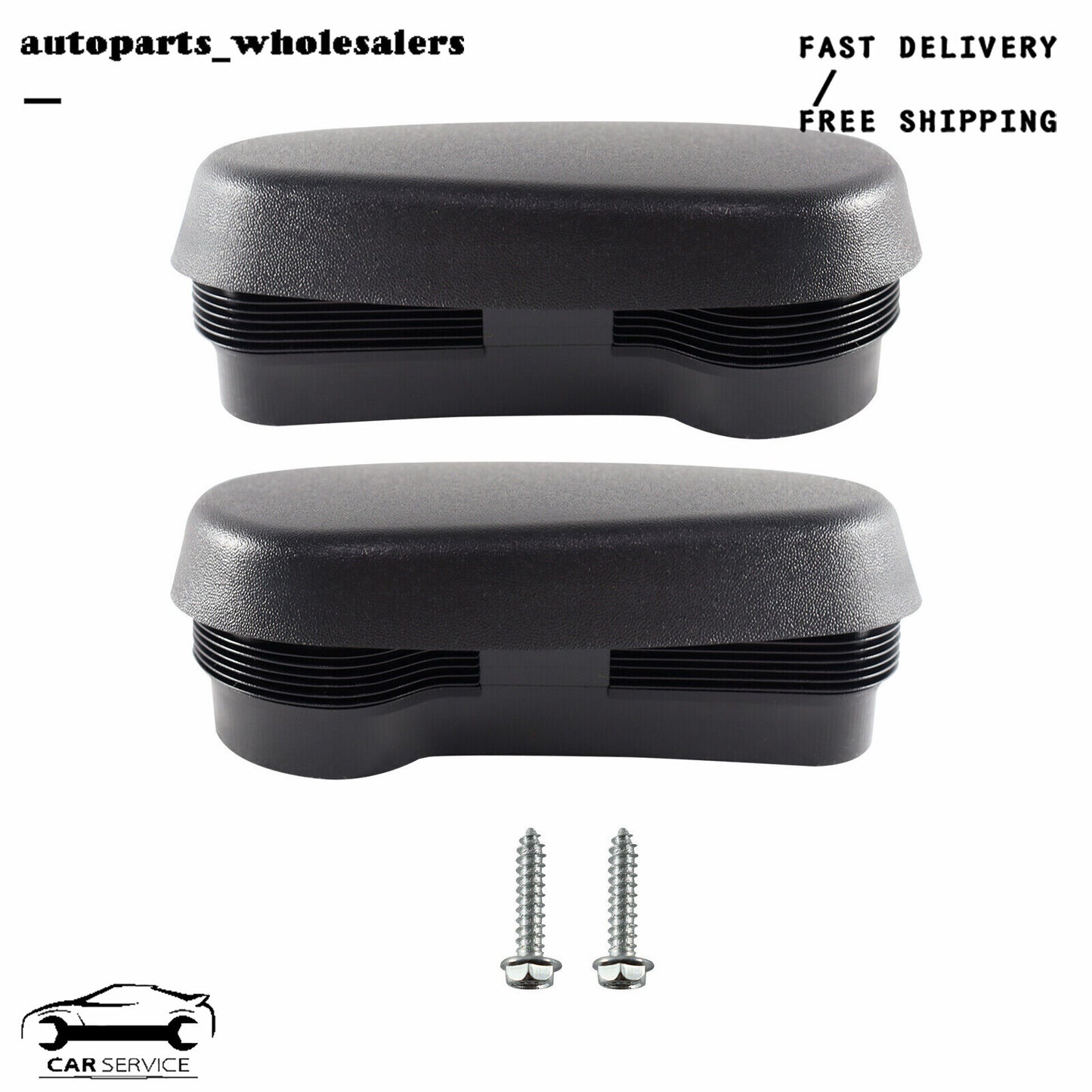 New Tubular Side Step Rod End Cap Replacement Kit for 2009 - 2022 for Dodge for Ram US- v